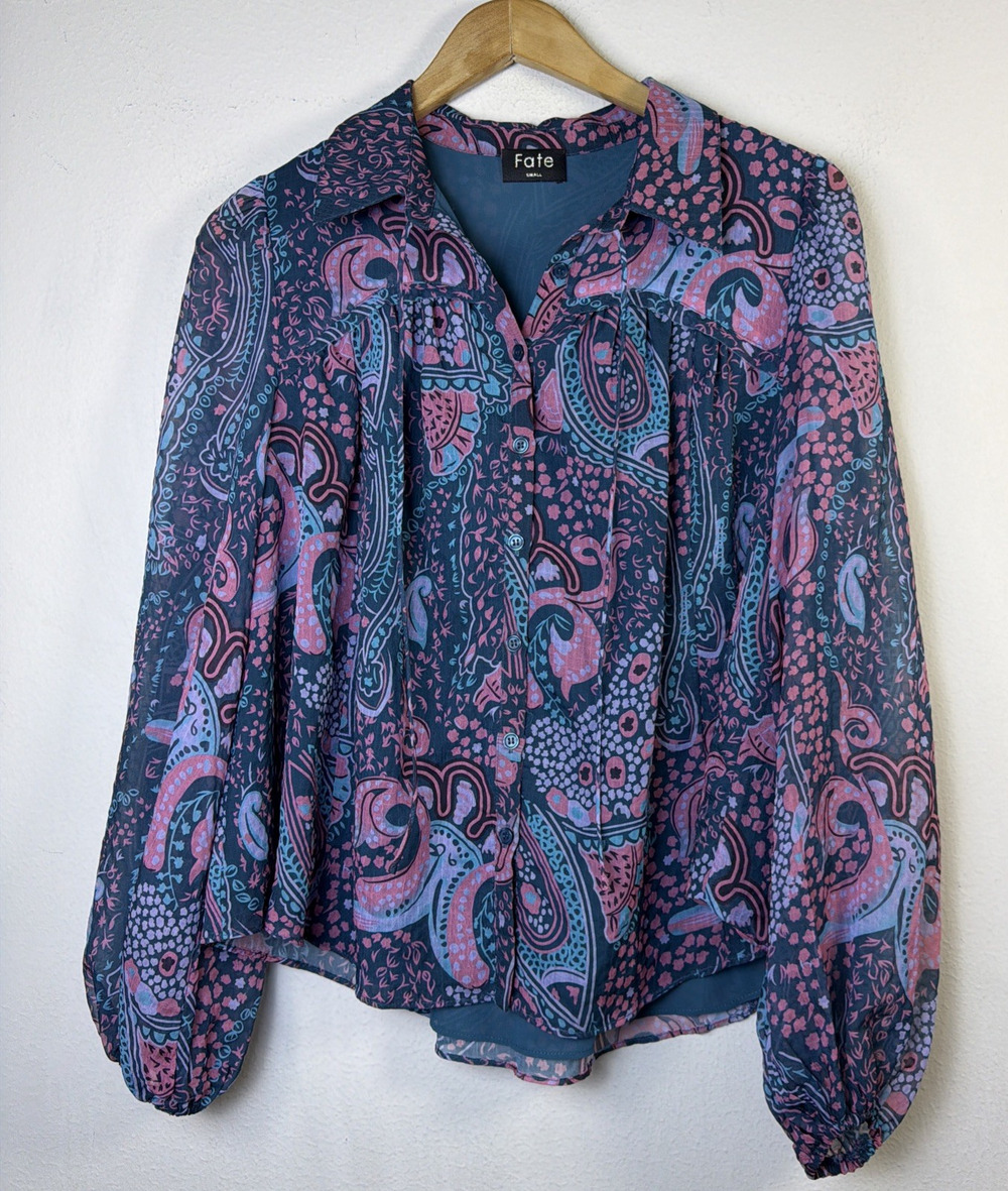 Fate Small Deco Blouse Career bohemian Victorian western romantic flowy